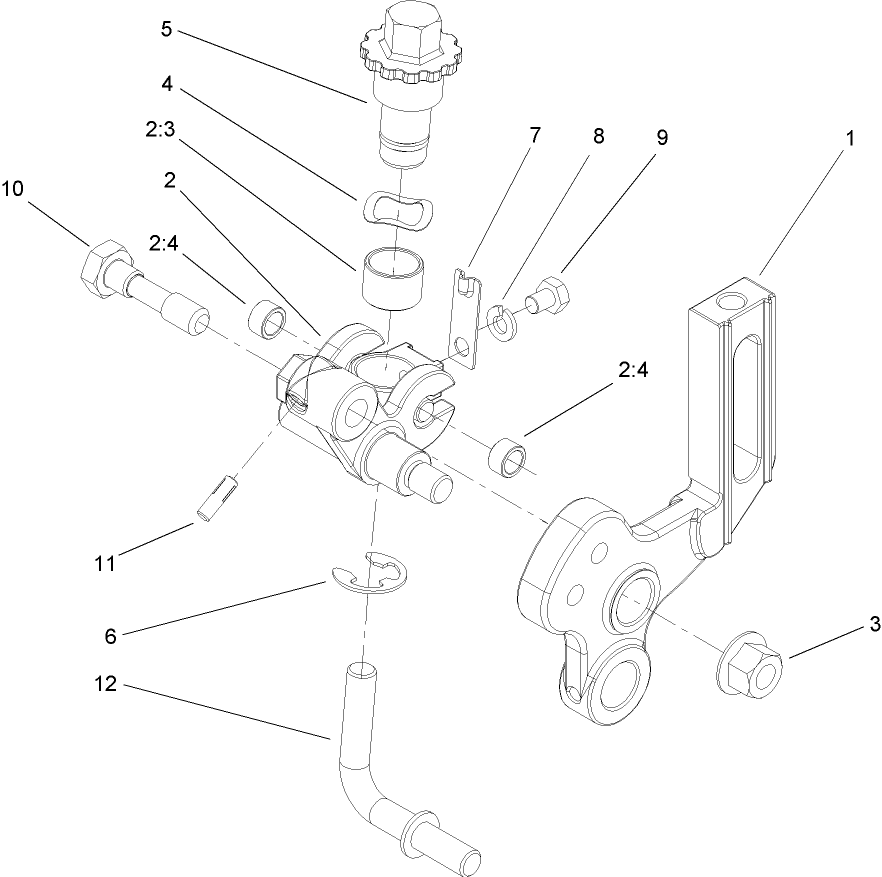 Right Hand Groomer Arm Assembly