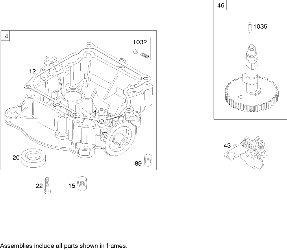 Crankcase Assembly Briggs and Stratton 31H777-0168-E1