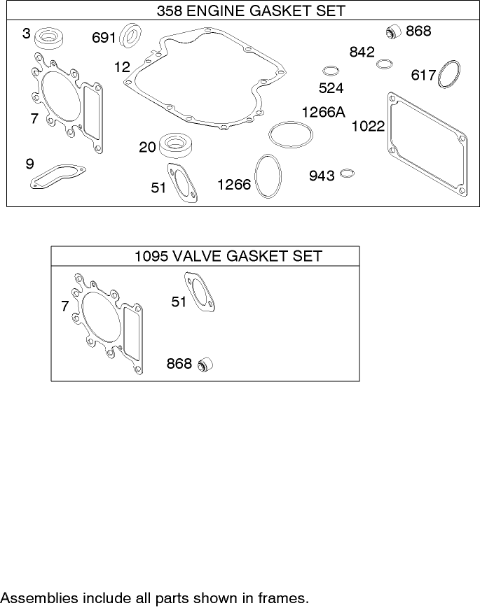 Gasket Assembly Briggs and Stratton 31H777-0168-E1