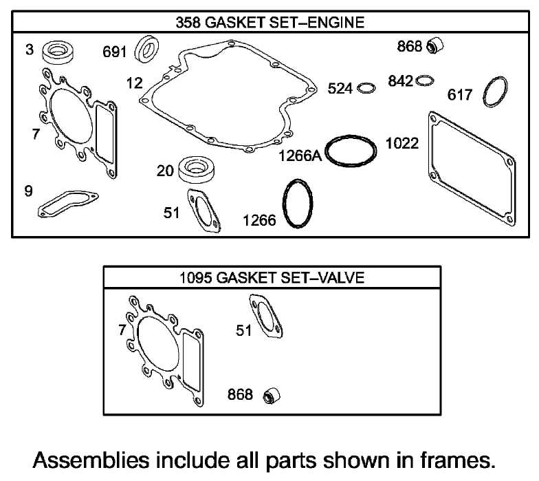 Gasket Assembly  Briggs and Stratton 286H77-0165-E1
