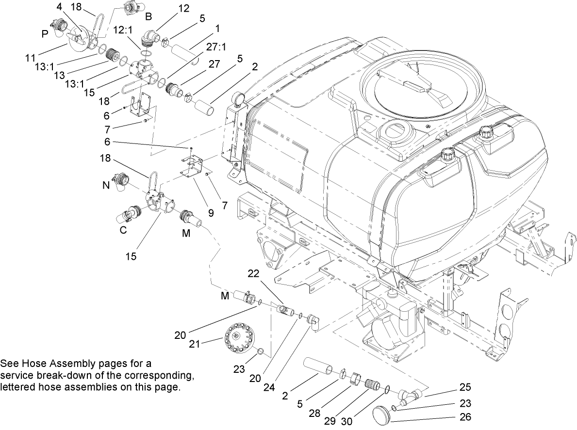 Sprayer Component Assembly No. 1