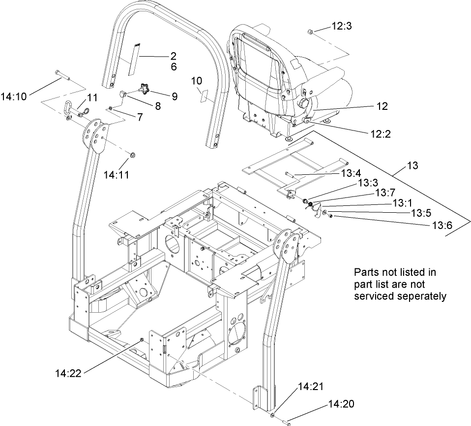 Roll-Over-Protection-System Assembly No. 106-7437