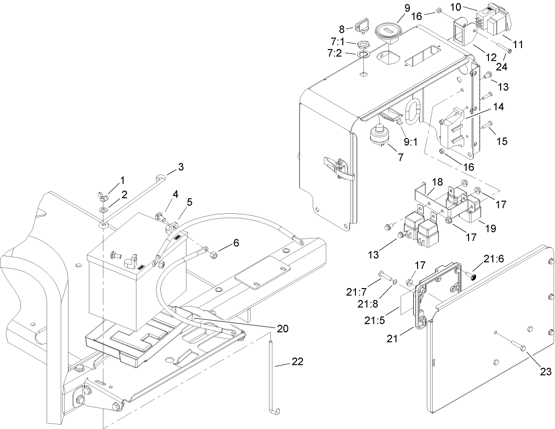 Console Electrical Assembly