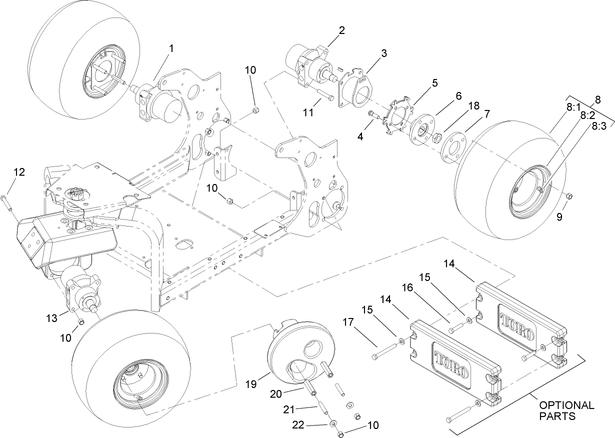 Wheel and Motor Assembly