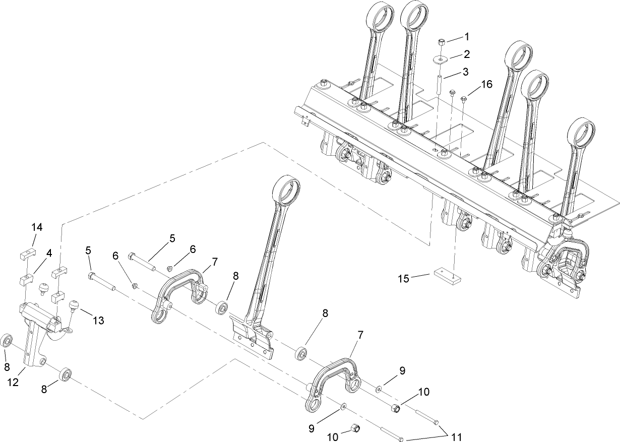 Coring Head Roto Link Assembly
