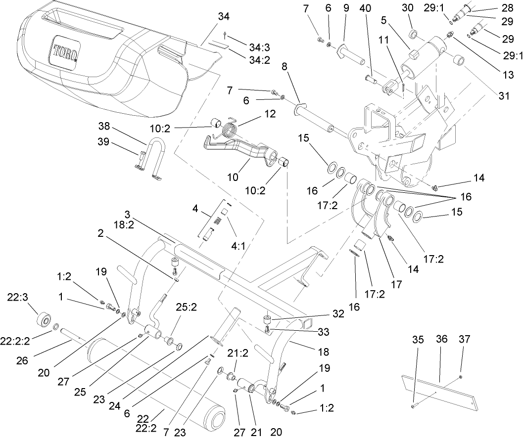 Right-Hand Pull Frame Assembly