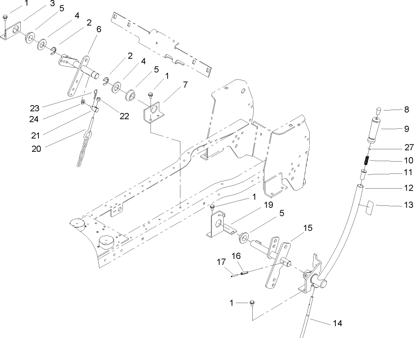 Manual Lift Lever Assembly