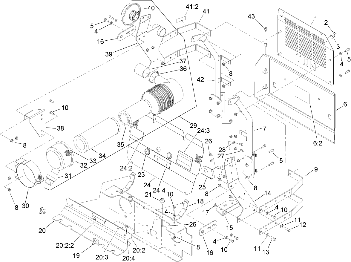 Front and Rear Engine Cover Assembly