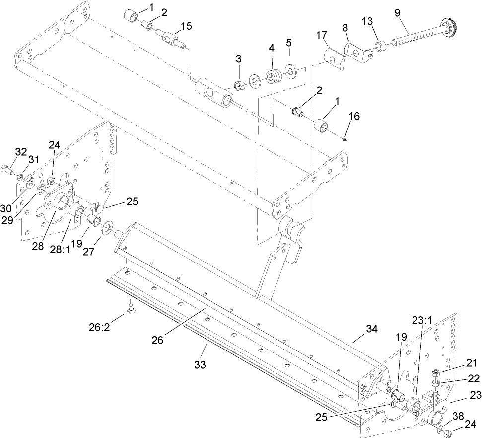 Bedbar Assembly