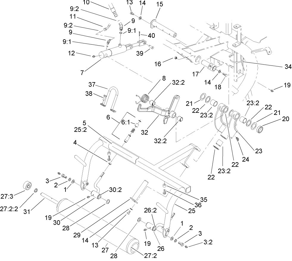 Rear Pull Frame Assembly