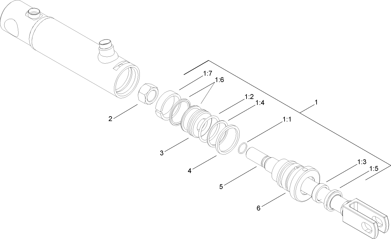 Hydraulic Cylinder Assembly No. 106-9064