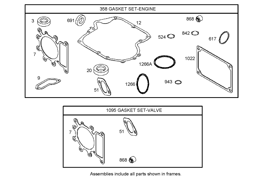 Gasket Assembly  Briggs and Stratton Model 31H777-0168-E1