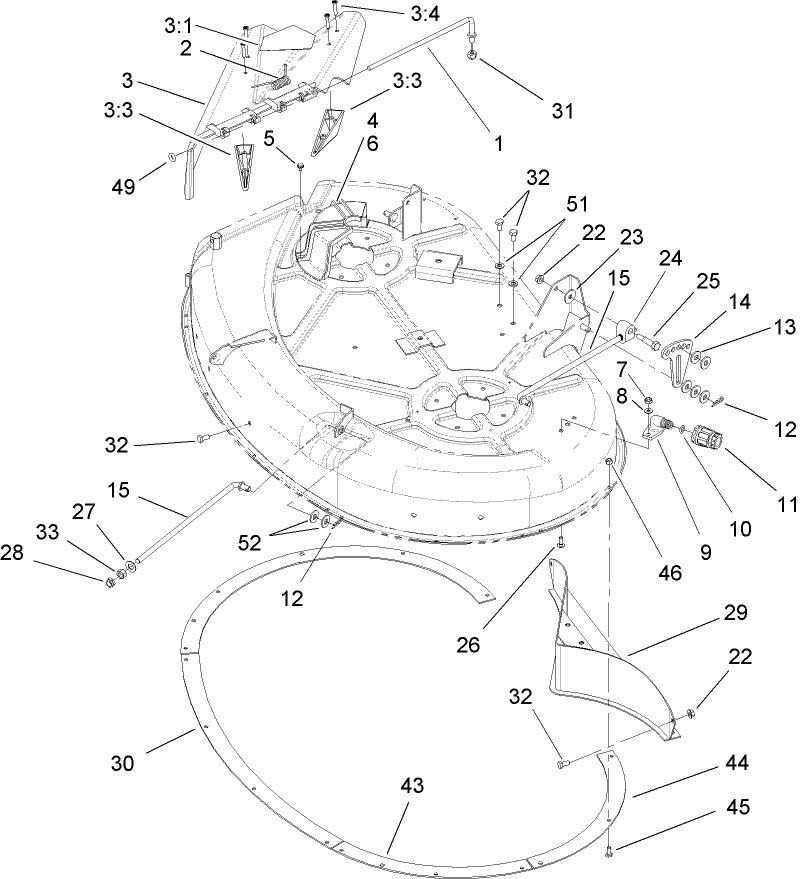 Deflector and Baffle Assembly