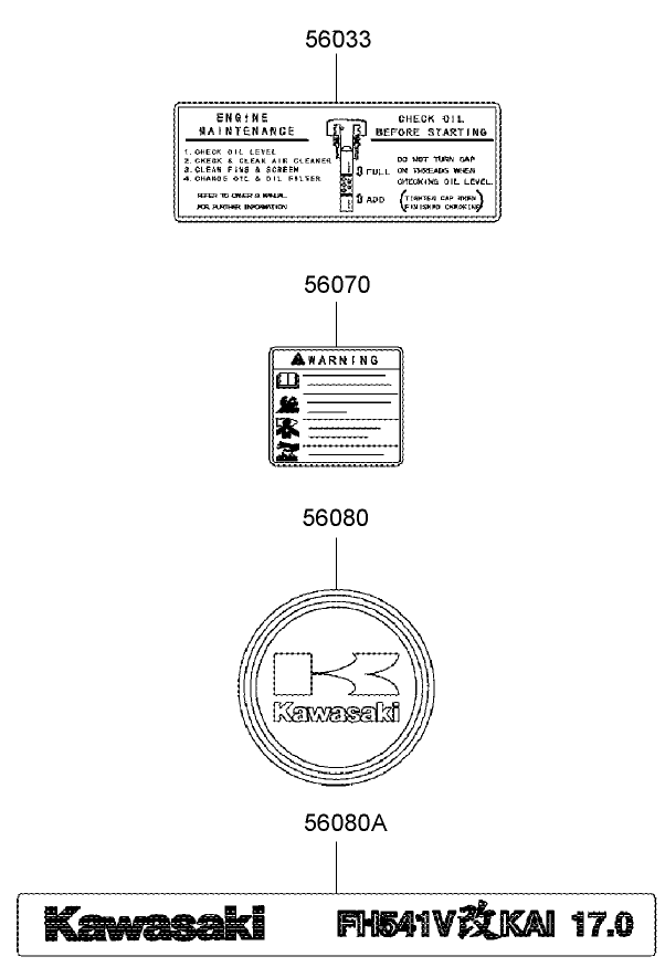 Decal Assembly  Kawasaki FH541V-AS30