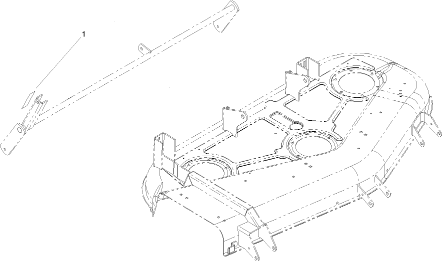 Deck Suspension Decal Assembly 132cm Side Discharge Mower