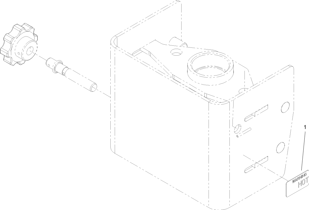 Pulley Box Decal Assembly 132cm Side and 107cm Rear Discharge Mower