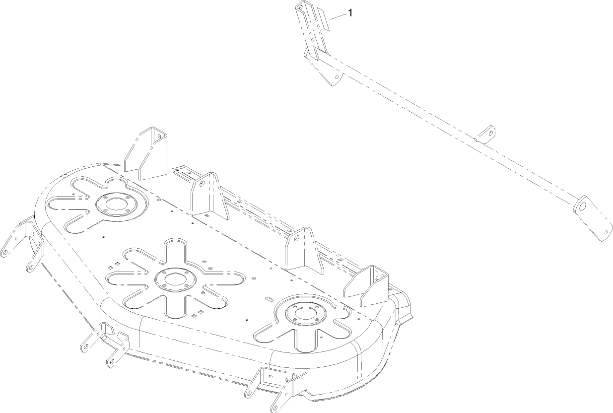 Deck Suspension Assembly 107cm Rear Discharge Mower