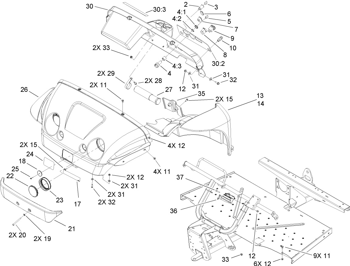 Hood and Fender Assembly