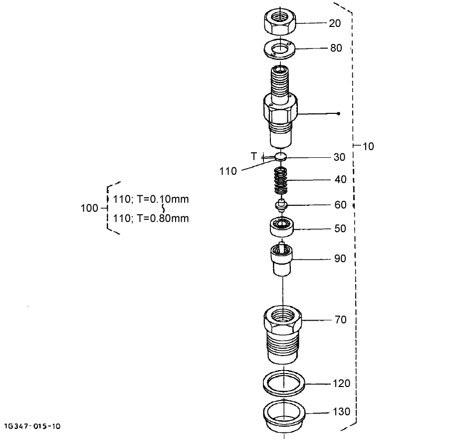 Nozzle Holder (Component Parts) Assembly
