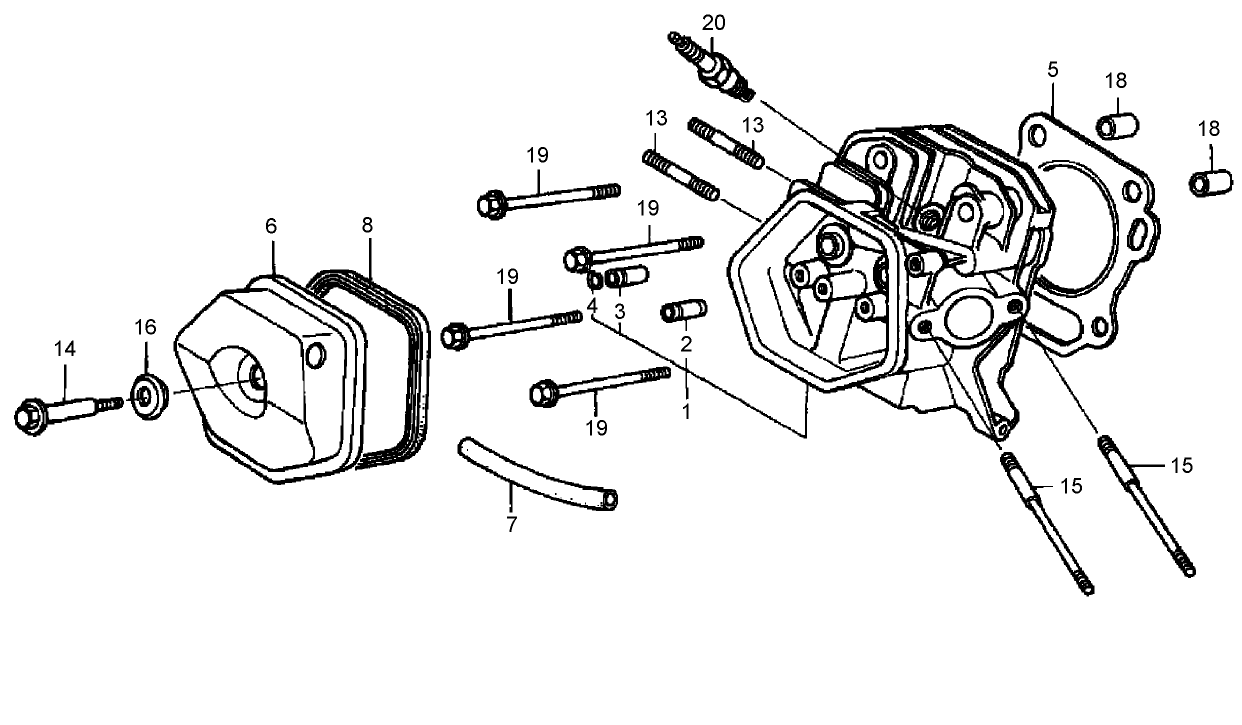 Cylinder Head Assembly  Honda GX390K1QNE2