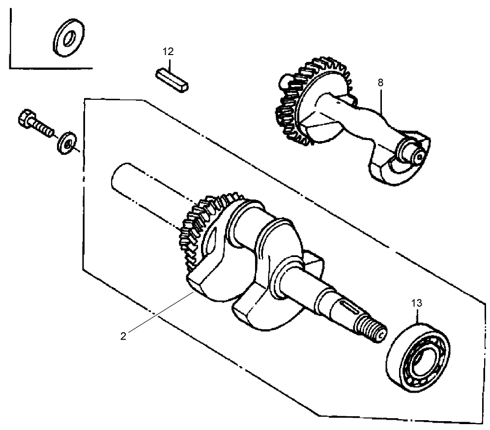 Crankshaft Assembly  Honda GX390K1QNE2