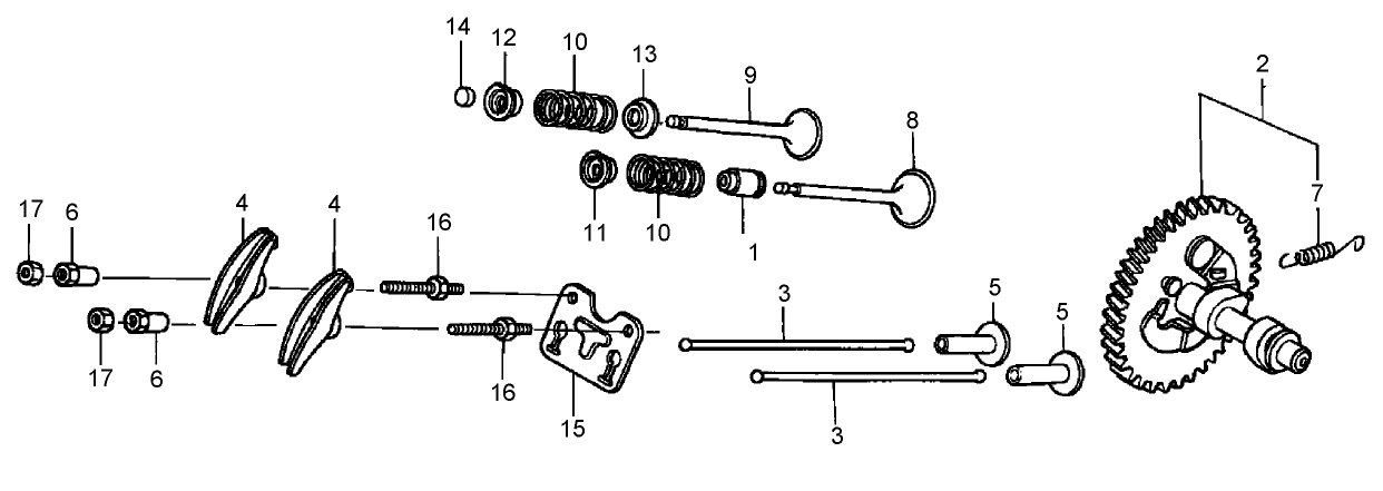 Camshaft Assembly  Honda GX390K1QNE2