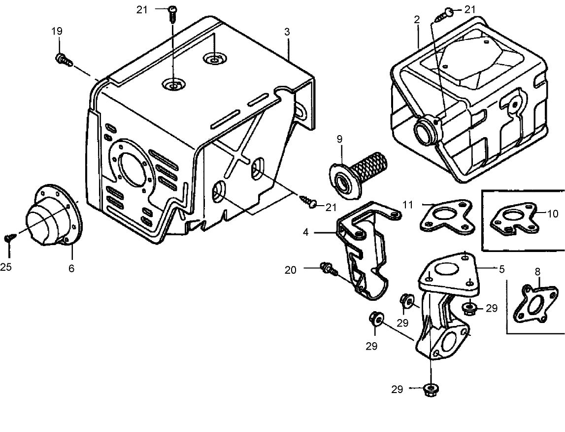 Muffler Assembly  Honda GX390K1QNE2