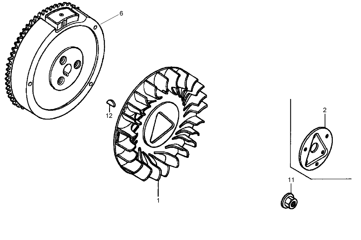Flywheel Assembly  Honda GX390K1QNE2