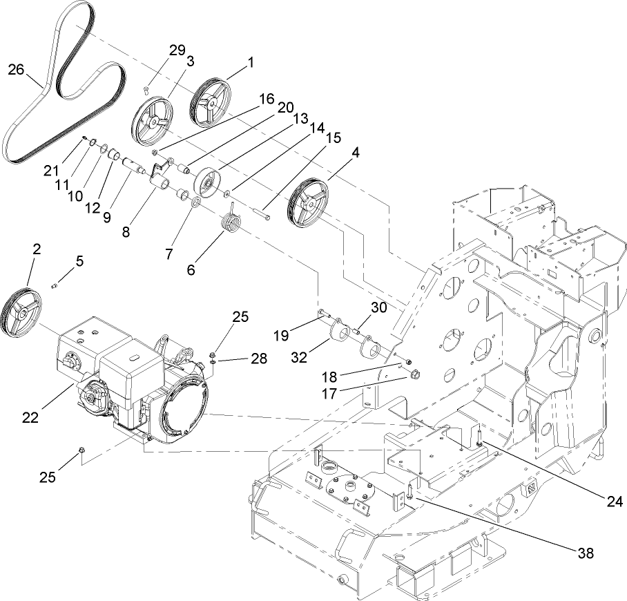Engine and Drive Assembly