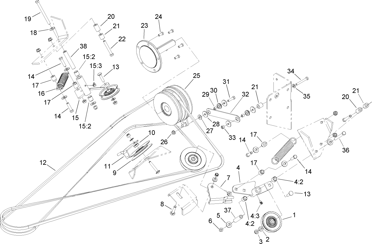 Deck Belt Drive Assembly
