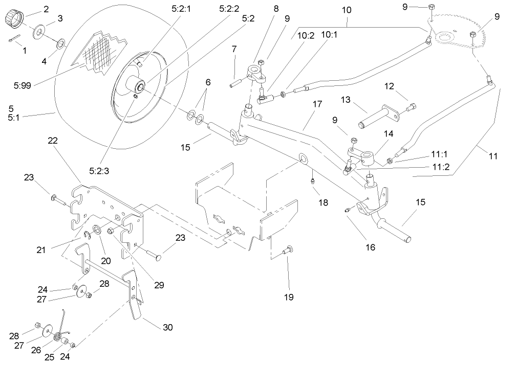 Front Axle and Hitch Assembly