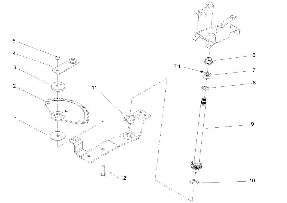 Lower Steering Wheel and Tilt Assembly