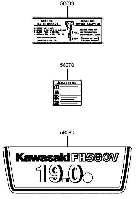 Decal Assembly  Kawasaki FH580V-BS06