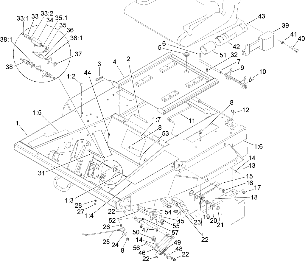Platform and Seat Base Assembly
