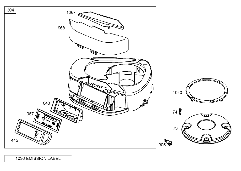 Blower Housing Assembly  Briggs and Stratton 282H79-23502