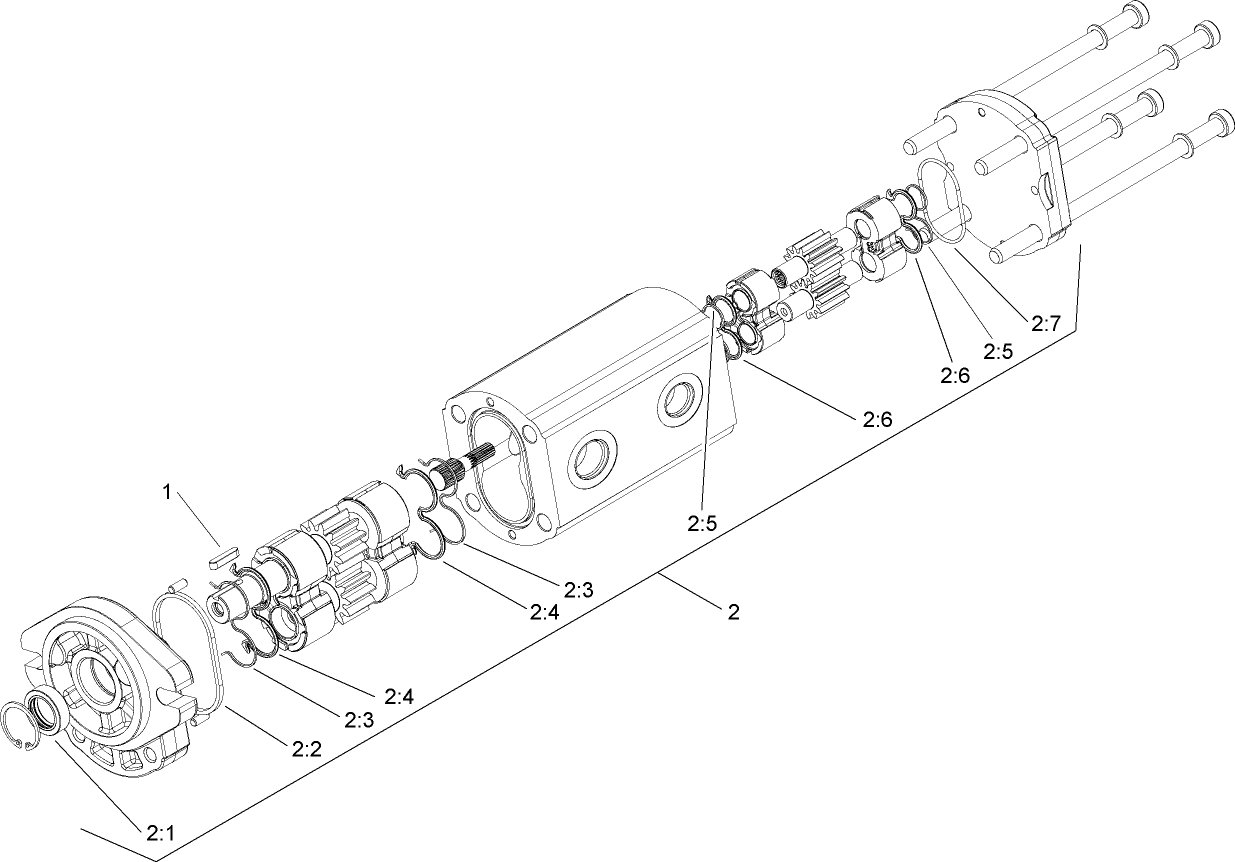 Hydraulic Gear Pump Assembly No. 106-7650