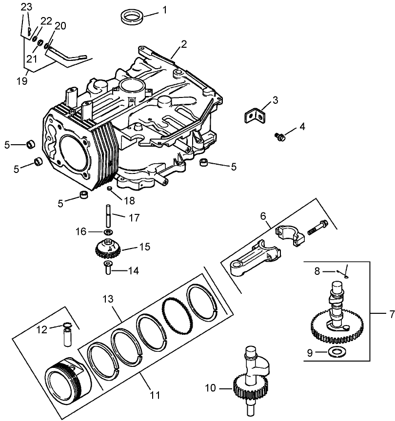 Crankcase Assembly  Kohler CV15T-41629