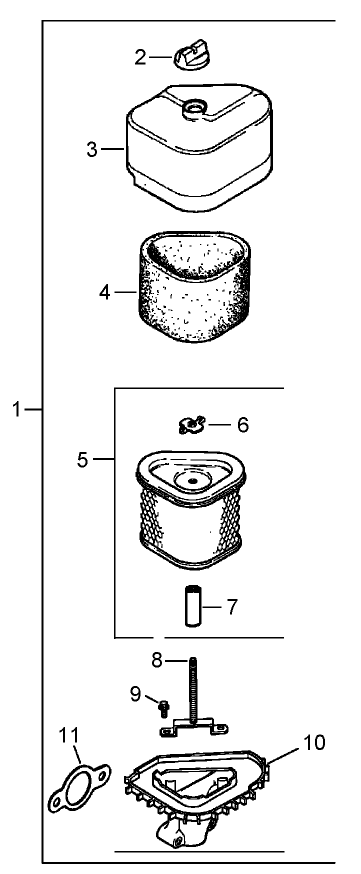 Air Intake / Filtration Assembly   Kohler CV15T-41629