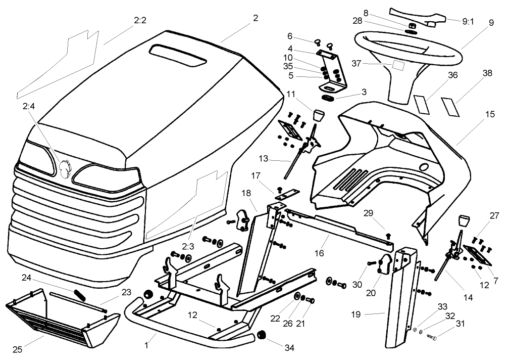 Body and Hood Assembly