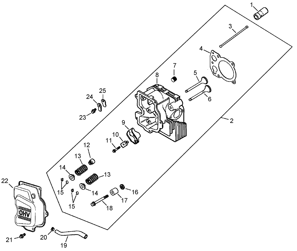 Head / Valve / Breather Assembly  Kohler CV15S 41630
