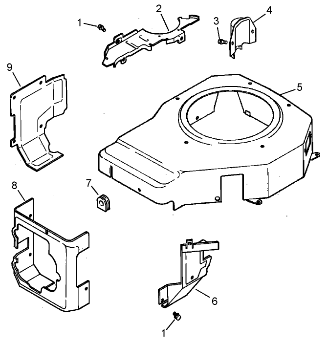 Blower Housing and Baffle Assembly  Kohler CV15S 41630