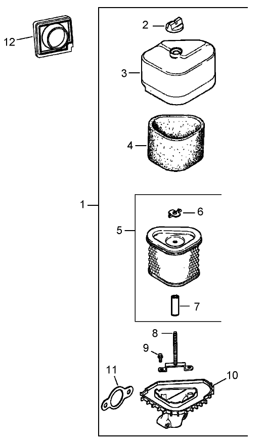 Air Intake / Filtration Assembly  Kohler CV15S 41630