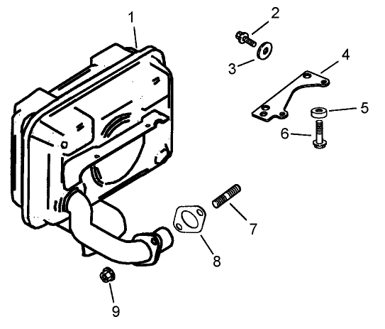 Exhaust Assembly  Kohler CV15S 41630