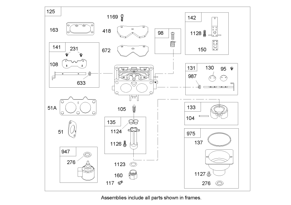Carburetor Assembly  Briggs and Stratton 406777-0157-E1