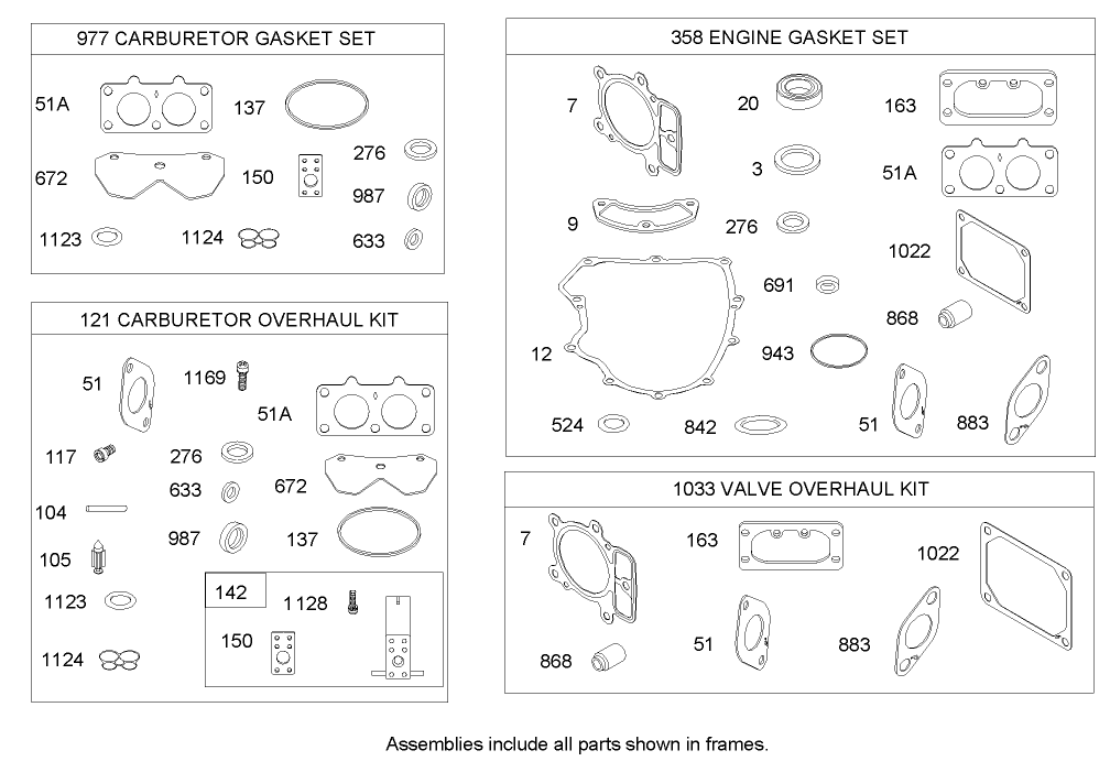 Gasket Kit Assembly  Briggs and Stratton 406777-0157-E1