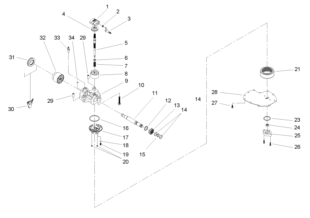 Cylinder Block Assembly  Transaxle Assembly No. 104-4310