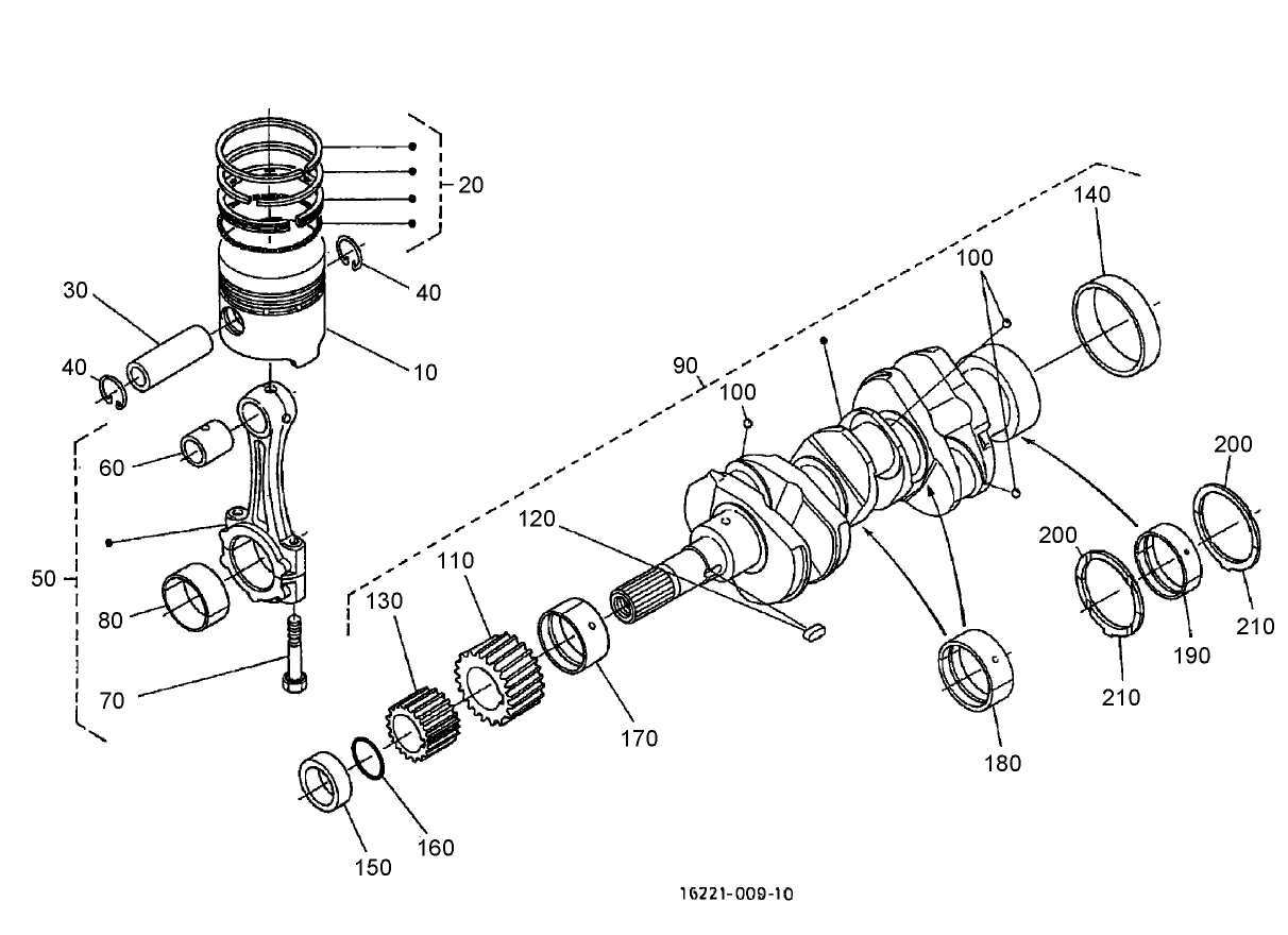 Piston and Crankshaft Assembly