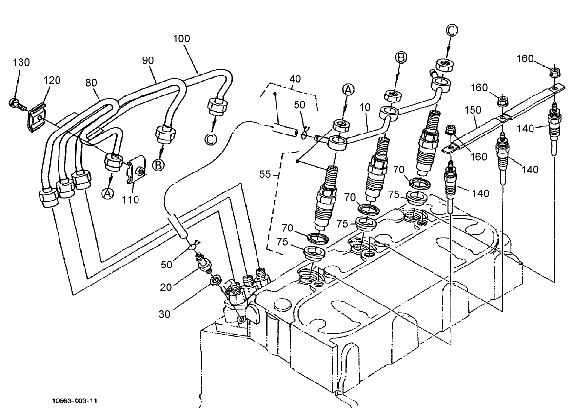 Nozzle Holder and Glow Plug Assembly