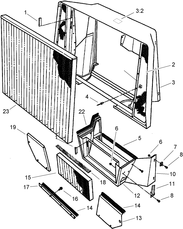 Cowl and Screen Assembly