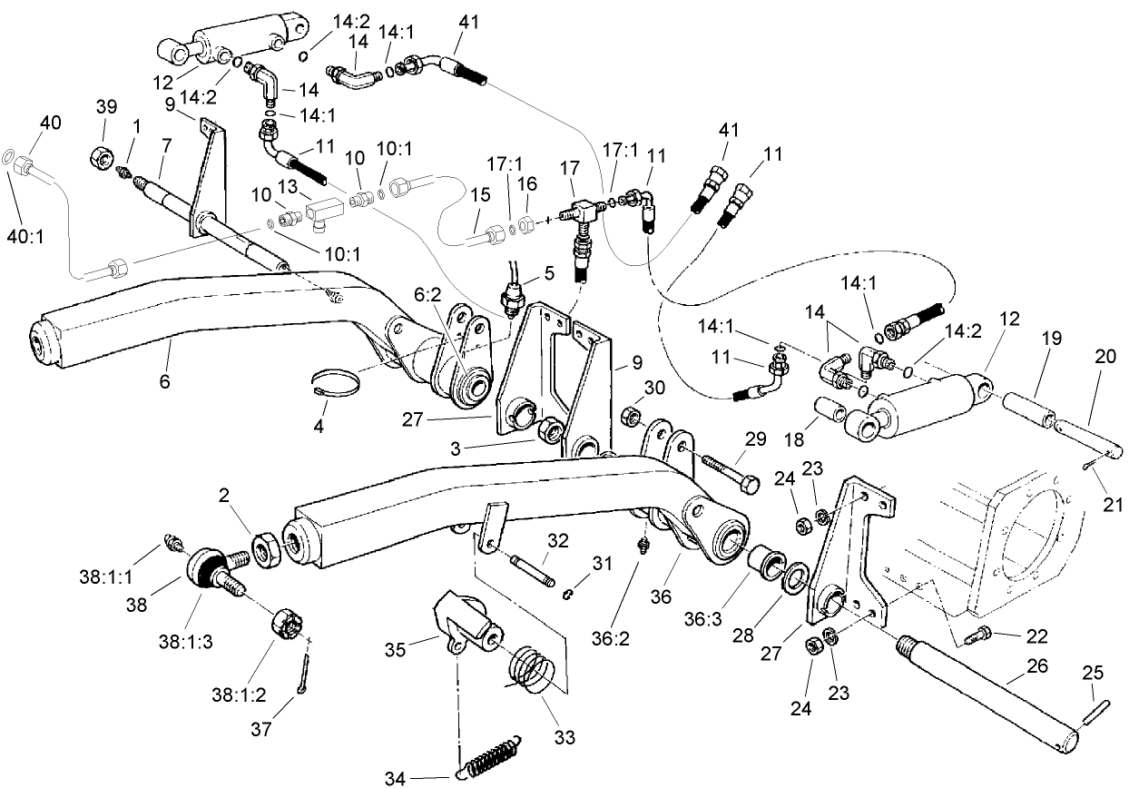Front Deck Lift Assembly